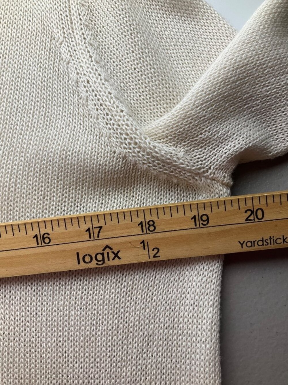 Wooden Ships Paola Buendia S/M Lightweight VNeck Sweater Beige Cotton Bl Coastal - Picture 6 of 11